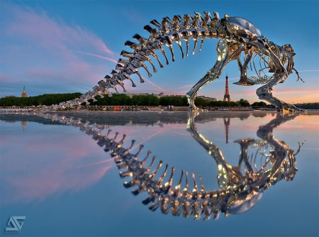 trex on the seine - artist pasqua photo gelot