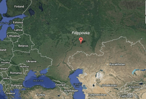 Filippovka "Tsar Tumulus" mounds (Google Maps)