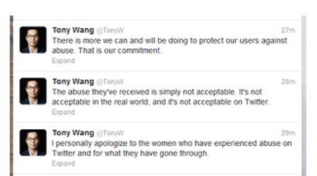 Tony Wang apology (Twitter UK)