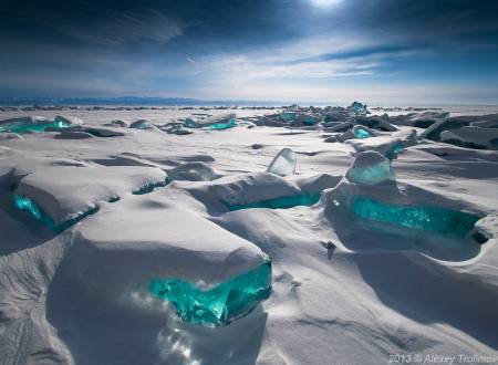 Turquoise Ice Northern Lake Baikal image Alexy Tromifov