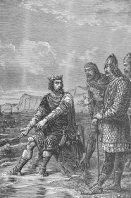 Cnut commanding the waves