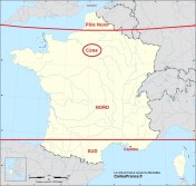 France - seen from Marseilles image carte-de-france