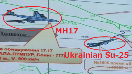 MH17 - Su-25 graphic RT news