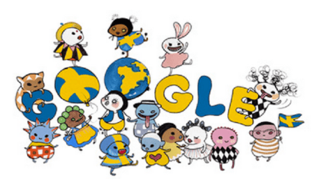 Sweden National Day Google Doodle by Stina Wirsén