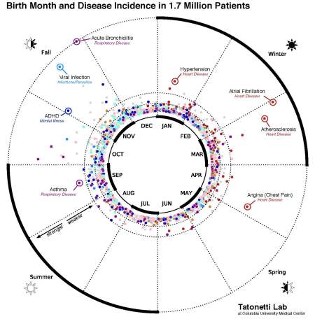 Tatonetti Lab disease and time of birth