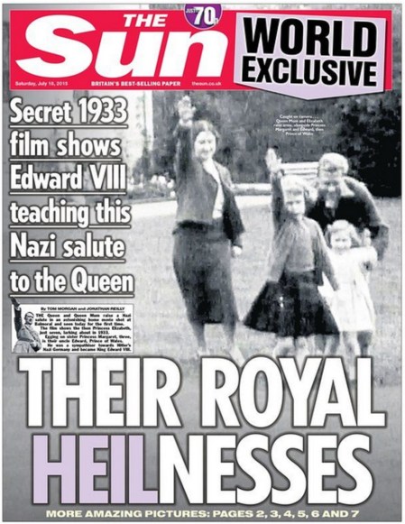Royals Hitler 1933 The Sun