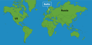 What's a US warship doing in the Baltic?