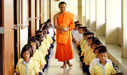 children -buddhist school Thailand image -The Guardian
