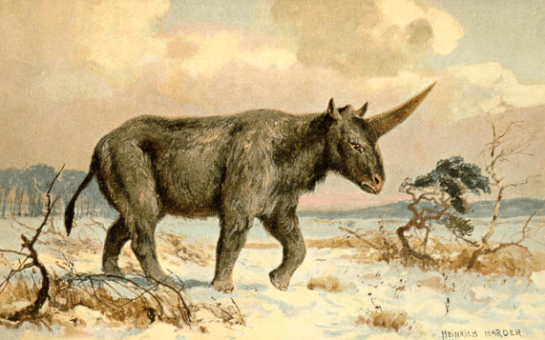 Siberian Unicorn - painting by Heinrich Harder